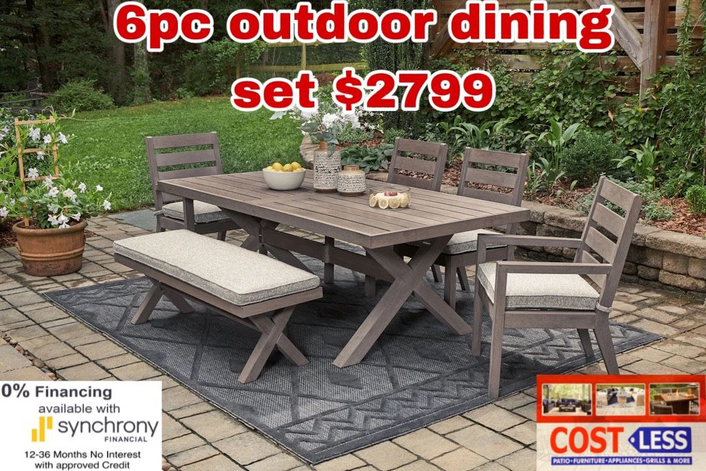 6pc Wooden Comprised With Pollywood Table Set 