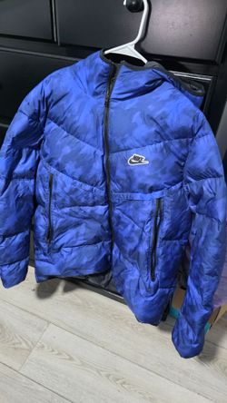 Nike Blue Camo Puffer Jacket