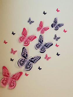 3D Paper Butterfly set
