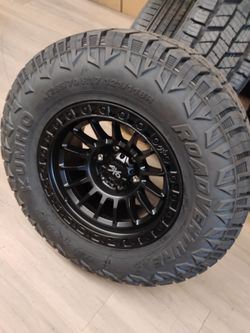 17x9 axd rims 6 lug 6x139 on new tires 285 70 17
