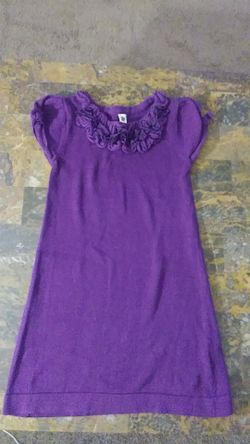 4T purple knit dress