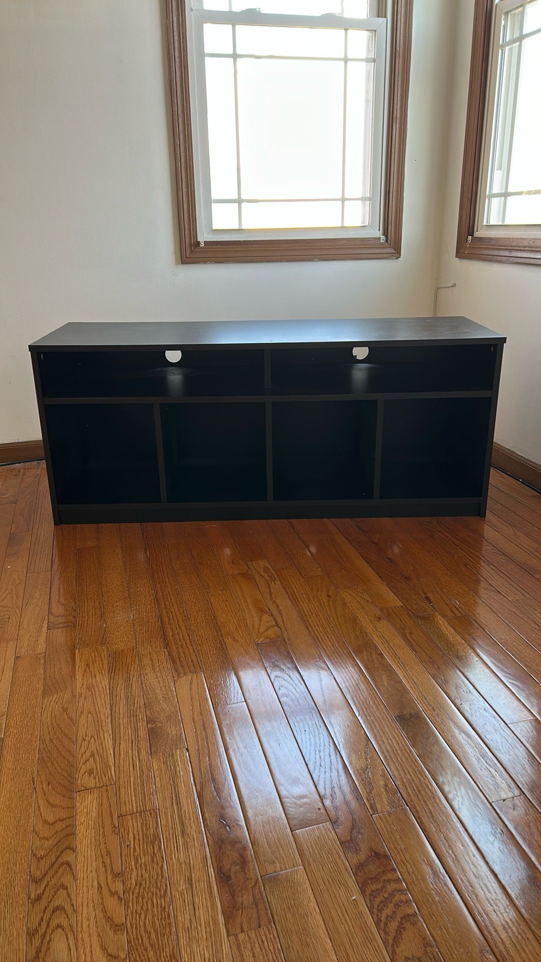 Black TV stand
