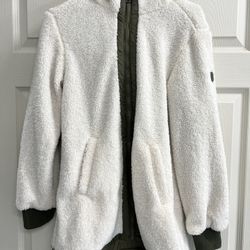 1 Madison Expedition Heritage Collection Small Womens Ivory & Olive Jacket - EUC