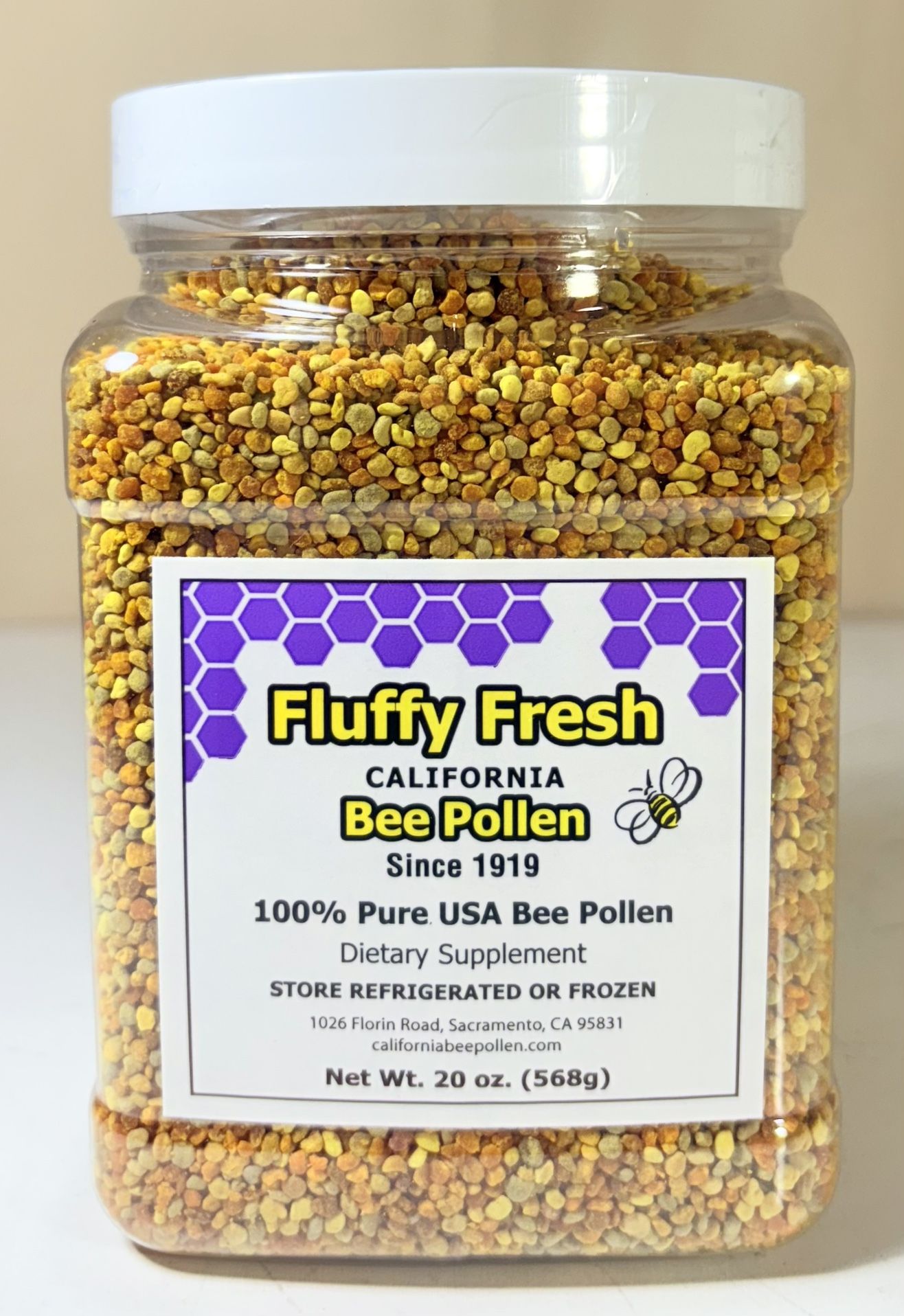 FLUFFY FRESH California BEE POLLEN 20 Oz.
