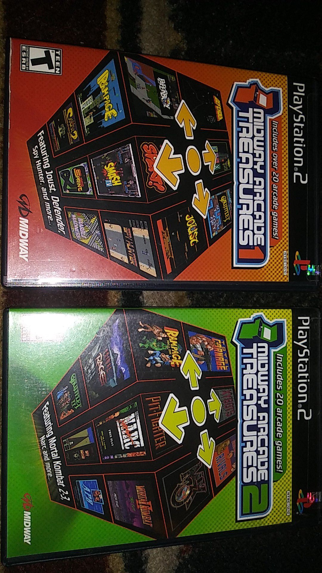 Midway Arcade Treasures 1 & 2 Sony PS2 video games
