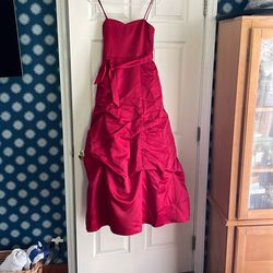 David’s Bridal Junior Size 12 Red Gown