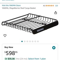 Yakima Megawarrior Roof Rack- Roof Basket