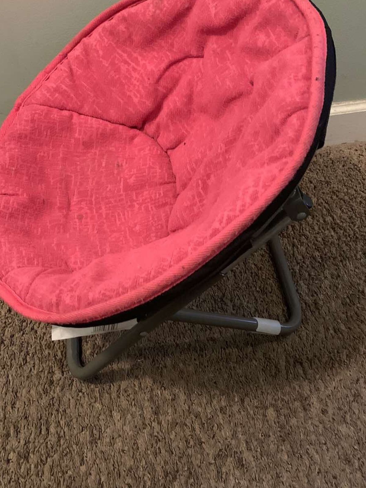 Kids microsuede saucer chair
