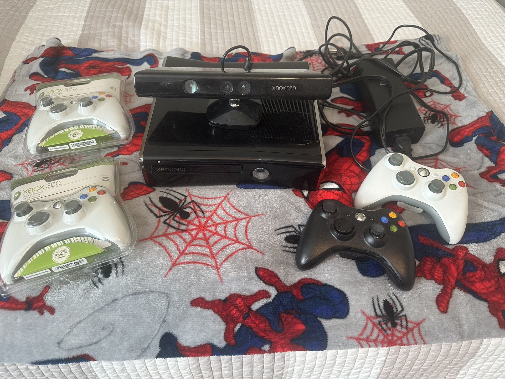 Xbox 360 With Kinect and Games