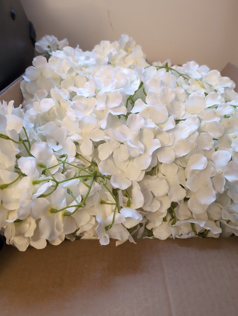 Big Box Of White Artificial Flowers