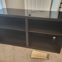 Ikea Bestå - Storage TV Stand - Black + Glass