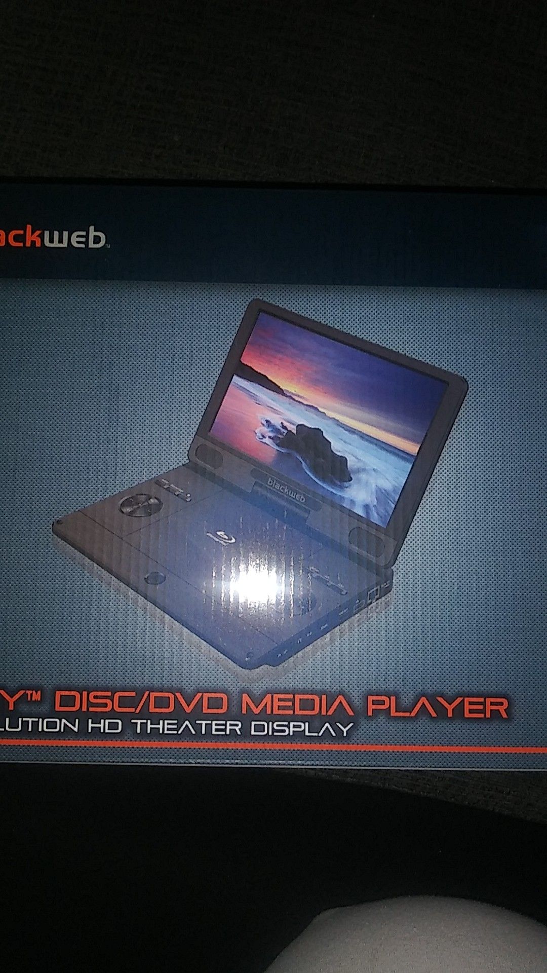 Portable bluray disc player