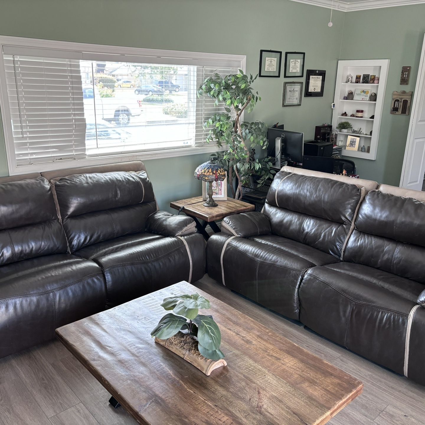 Leather Reclining Loveseat Sofas