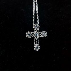 Sliver Chain .925 (22in) And Cross Charm