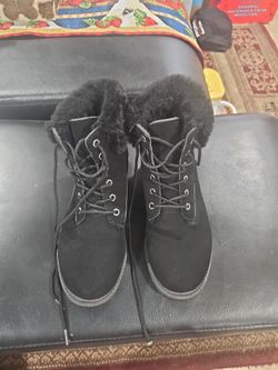 Black low cut boots