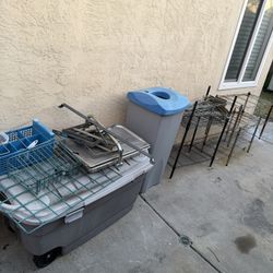 Combo Miscellaneous Set Storage Box, Wire Shelves, Brackets, Chairs…