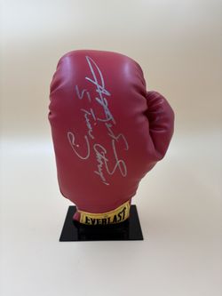 Sugar Ray Leonard Autographed Boxing Glove