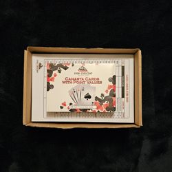 Ever Crescent Supplies Canasta Playing Cards with Point Values, Tray and Score Pads Set