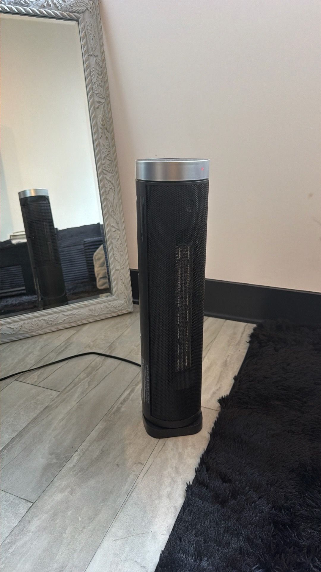Small black heater