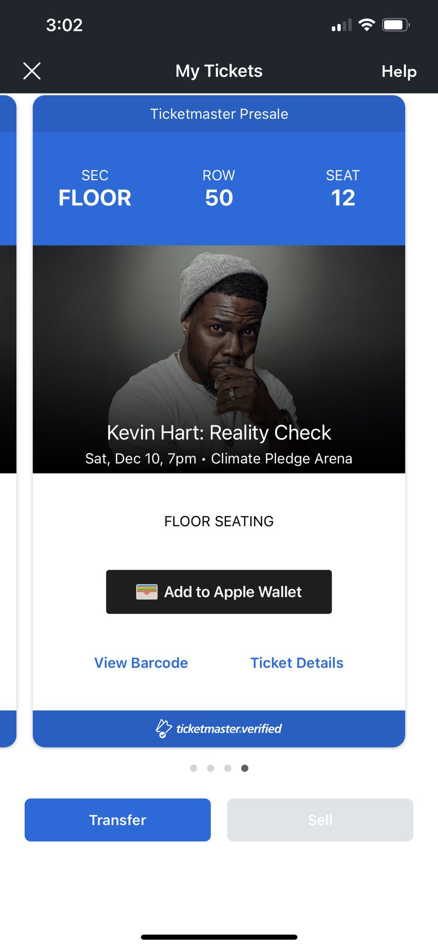 Kevin Hart Floor Seats 12/10 Climate Pledge Reality Check