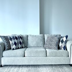 Light Gray Fabric Sofa - Amazing Condition 