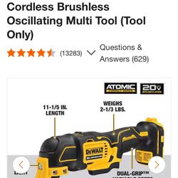 Dewalt Multitool 20v