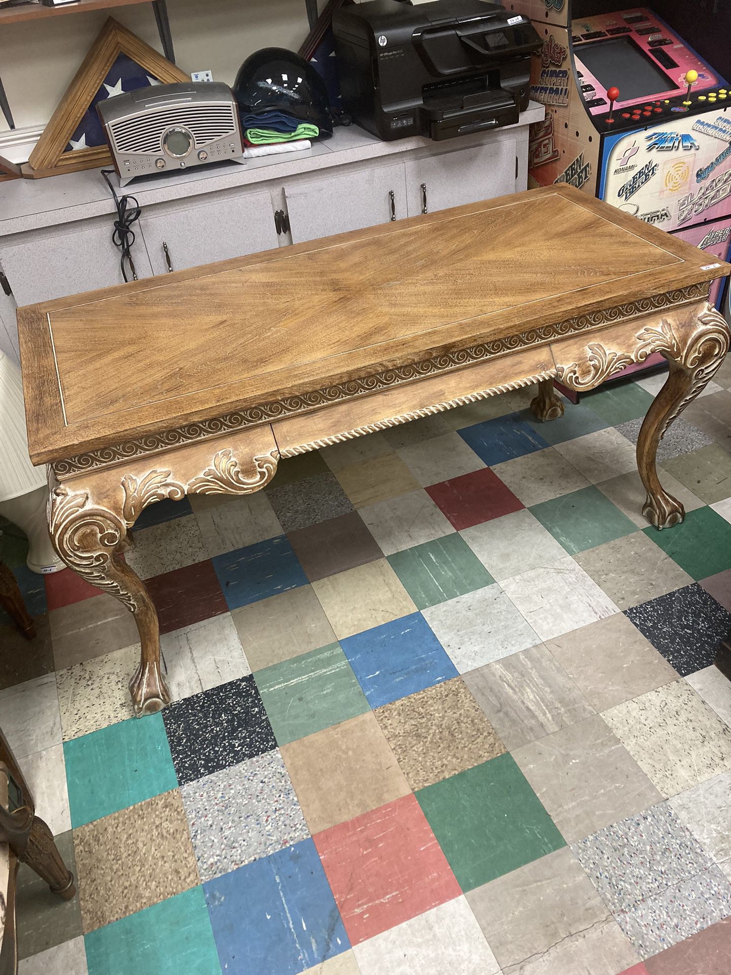 Beautiful French Carved Desk