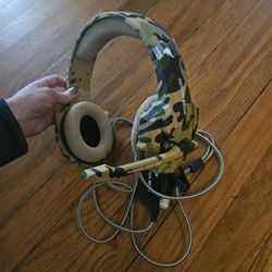 Camouflage Gaming headset
