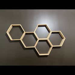Honeycomb Wall Shelving Unit