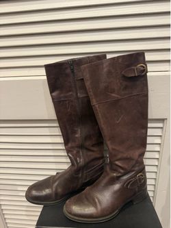Aldo brown leather ridding boots