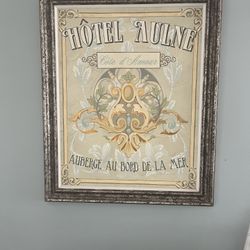 Painting In canvas w/gold leaf (Ethan Allen)