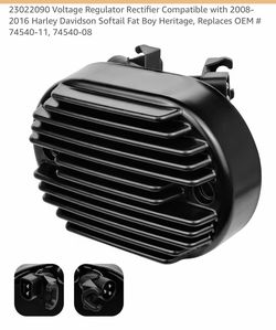 Voltage Regulator Rectifier Compatible with 2008-2016 Harley Davidson Softail Fat Boy Heritage,