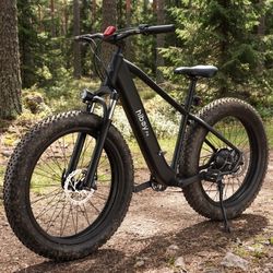 Hiboy P6 Fat Tire Electric Bike – 750W Motor, 48V 13Ah Battery, Up to 62-Mile Range, 26" x 4" Fat Tires, Shimano 7-Speed (P6)