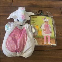 Unicorn Belly Kids Halloween Costume plush size 12-18M