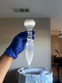 Selenite Crystal Dagger