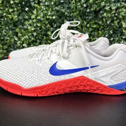 Nike Metcon 4 XD White Red Blue  CD3128-106 Size 10 US Women's Training Shoes