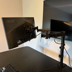Acer Monitor With Dual Monitor Mount 
