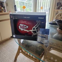 Patrick Mahomes Signed FULL SIZE HELMET