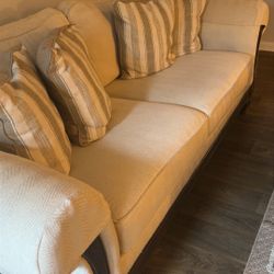 Ethan Allen Beige Sofa
