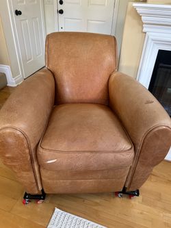 Leather Club Recliner Chair