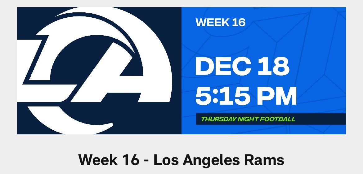 Seahawks vs Rams, 2 Tickets ($300 Per, $600 Pair) - OBO