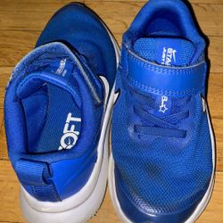 Blue Star Runner Nike Sneaker Shoes Kids 11c 