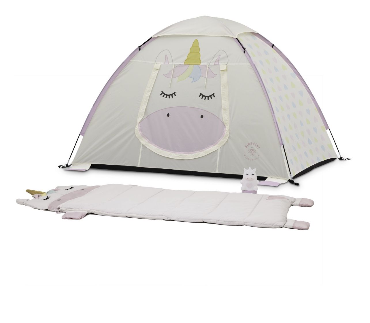 Firefly! Outdoor Gear Sparkle the Unicorn Kid's Camp Combo - Off-White/Pink