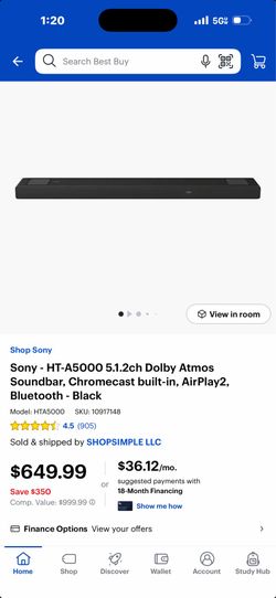 Sony- HT-A5000 Soundboard