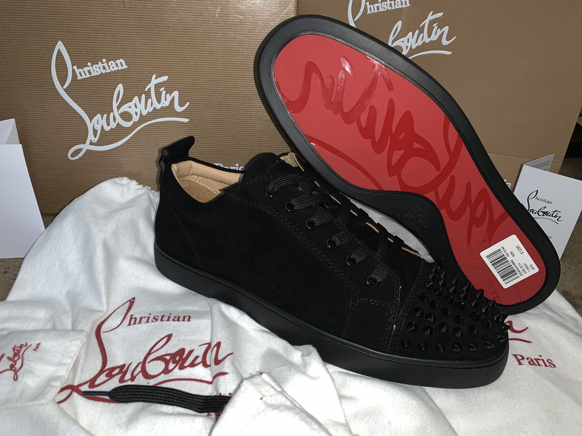 CL black Red Bottom Sneakers (ON SALE) for Sale in Milpitas, CA - OfferUp