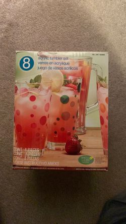 8 Piece Acrylic Tumbler Set