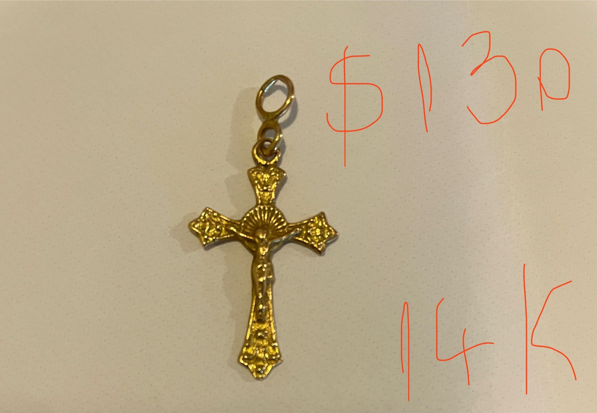 14k Gold Cross