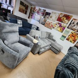 Curdoroy Comfortable Sectional With Bed Sleeper And Chaise Lounge 