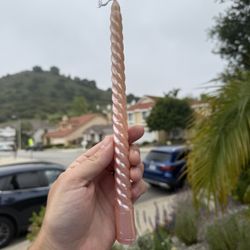 Pink Taper Candles