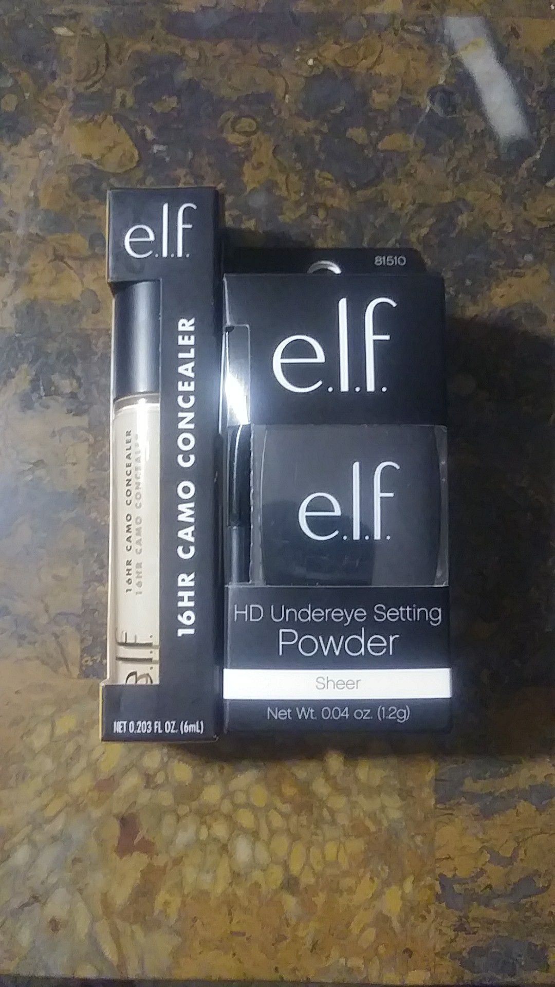Elf concealer and HD undereye powder